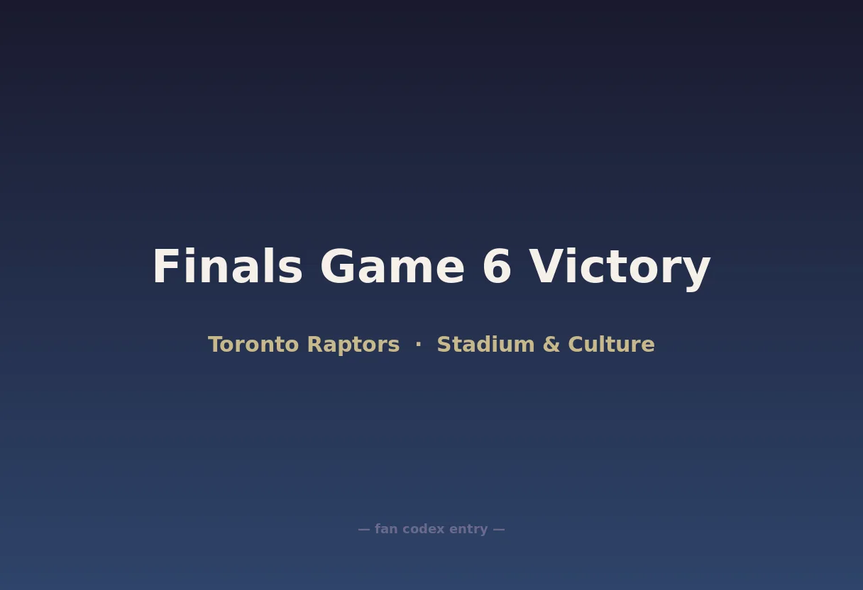 Finals Game 6 Victory